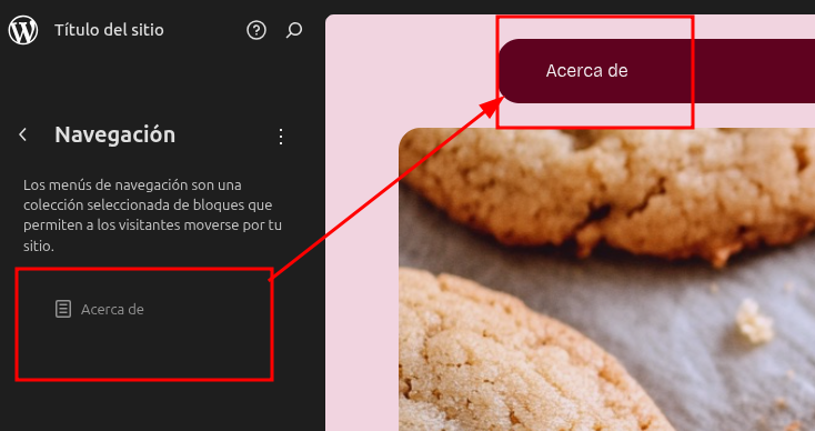 Menú de Navegación